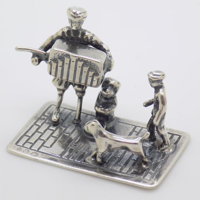 Silver Vintage British Handmade Genuine Sterling Silver 925 Figurine, 1940s For Sale - Image 8 of 13