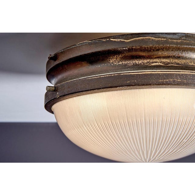 1950s Flush Mount in Brass, 1950s For Sale - Image 5 of 10