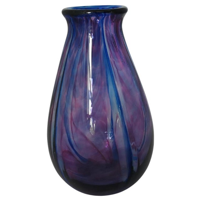 Isle of Wight Studio Glass Vase by Peter Ross For Sale - Image 6 of 6