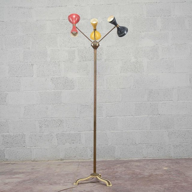 Vintage 6-Light Floor Lamp from Gilardi and Barzaghi For Sale - Image 3 of 18