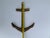 Vintage Brass Nautical Anchor Wall Decal For Sale In Seattle - Image 6 of 8