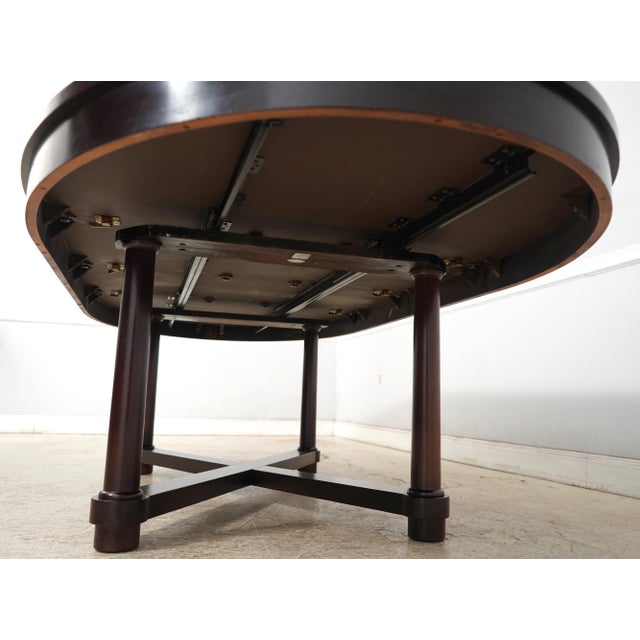 Baker Mahogany Barbara Barry Oval Dining Table For Sale - Image 11 of 18