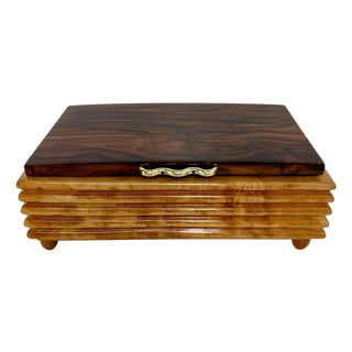 Italian Art Deco Musical Cigarette Box, 1940s For Sale