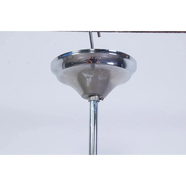 Space Age Murano Glass Steel Chandelier Ceiling Lamps, 1970s For Sale - Image 8 of 11