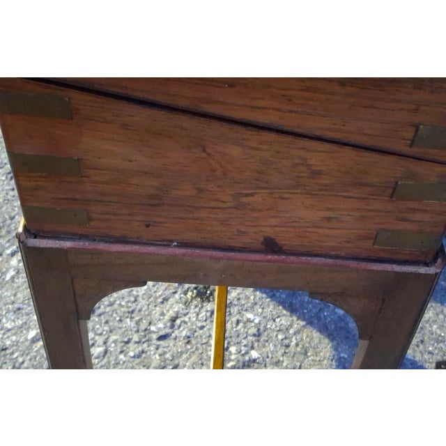 19th Century George III Rosewood Lap Desk on Stand, Circa 1810s For Sale - Image 15 of 16