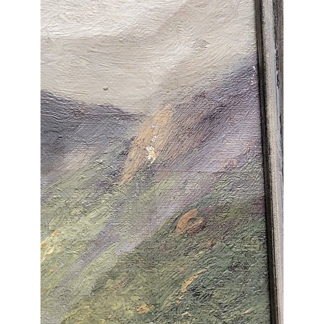 California Mountain Landscape With Cows by Carl Henrik Jonnevold (1856-1955) For Sale - Image 11 of 11