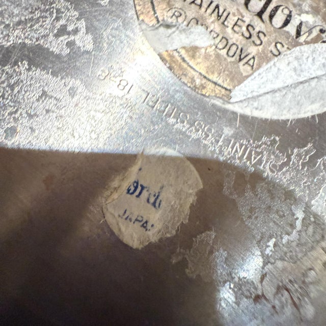 Metal 1960s Cordova Sculptural Stainless Bowl Set of 2 For Sale - Image 7 of 10