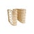 1990s Wavy Wicker Woven Napkin Holder For Sale - Image 4 of 4