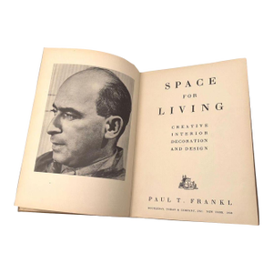 1938 First Edition "Space for Living" Design Book by Paul T. Frankl