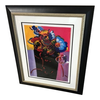 This Is a Framed, Signed and Numbered Serigraph Artwork Titled "Roseville Profile" by the Celebrated German-American Pop Artist Peter Max. For Sale