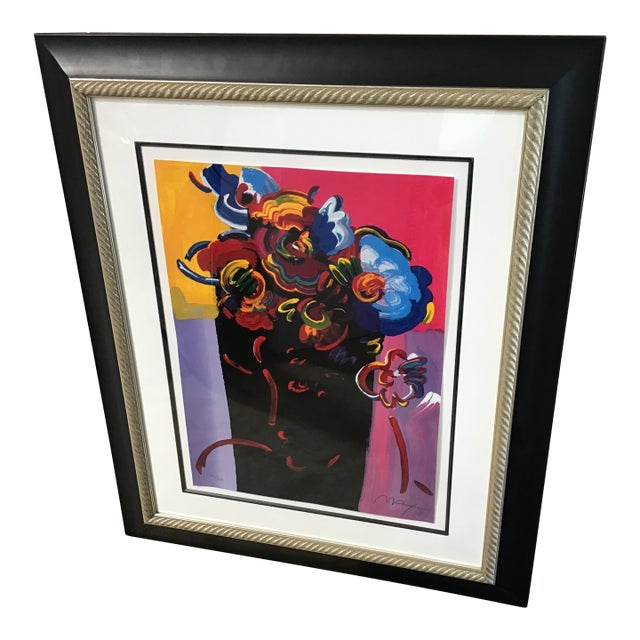 This Is a Framed, Signed and Numbered Serigraph Artwork Titled "Roseville Profile" by the Celebrated German-American Pop Artist Peter Max. For Sale