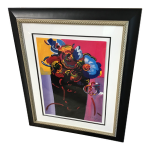 This Is a Framed, Signed and Numbered Serigraph Artwork Titled "Roseville Profile" by the Celebrated German-American Pop Artist Peter Max.