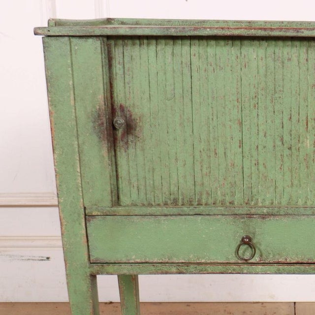 Vintage Dutch Painted Bedside Table For Sale - Image 4 of 9