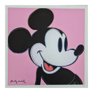 1990s After Andy Warhol Mickey Mouse Pink Lithograph