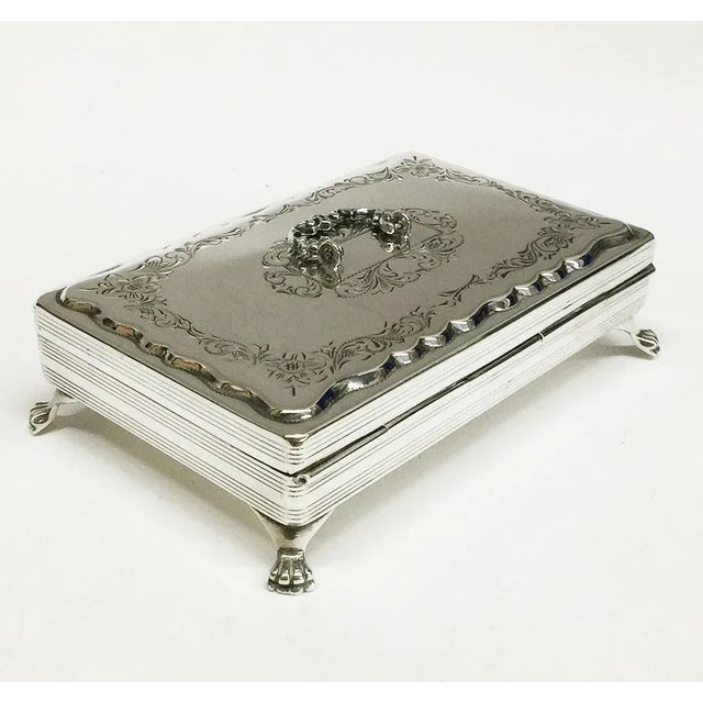 Dutch Biedermeier Style Silver Spoon Box with Mocca Spoons, Set of 11 For Sale - Image 6 of 9