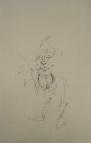 Alberto Giacometti, Portrait d'Annette, Lithograph