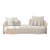 Serene Outdoor Arm Chair – Cream Bouclé All-Weather Lounge Seating For Sale