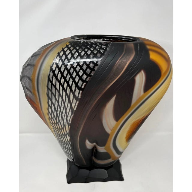 Murano Glass Vase by Schiavon Art Team For Sale - Image 4 of 9