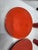 Mid-Century Modern Red Ceramic Set by Robert Picault for Vallauris, France, 1950, Set of 4 For Sale - Image 3 of 18