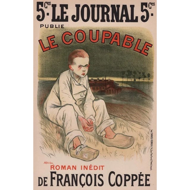 T. A. Steinlen, Le Coupable from Les Maîtres de L'Affiche, 1898, Original Lithograph For Sale - Image 12 of 12