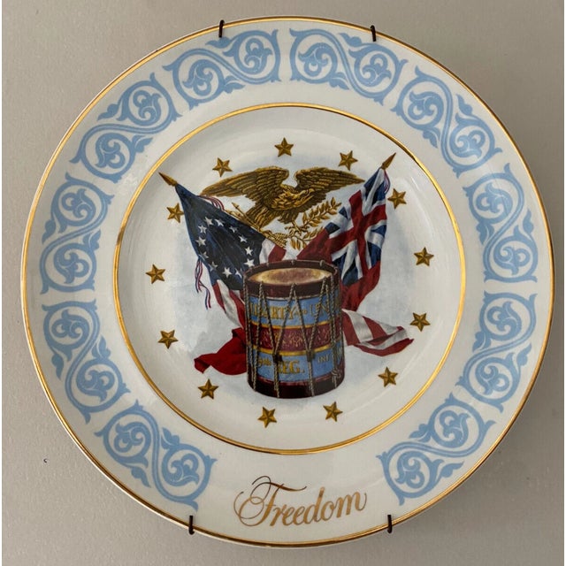 This beautiful vintage collector plate, titled "Freedom," was crafted in 1974 by Enoch Wedgwood (Tunstall) Ltd. in...