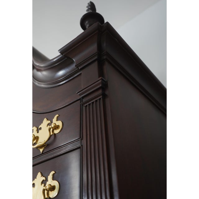 Stickley Colonial Williamsburg Cw 190 Mahogany High Chest For Sale - Image 14 of 18