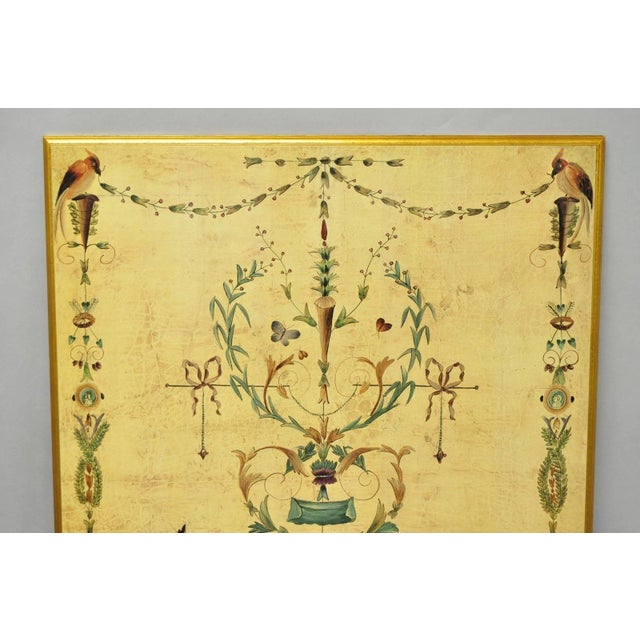 Neoclassical Vintage Ballard Design Neoclassical English Adams Style Printed Wall Art Picture For Sale - Image 3 of 14