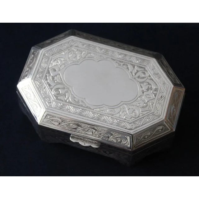 Sterling silver jewelry box Jewellery box Oriental style Oriental art Silver gift Ring box Ring holder Necklace box...