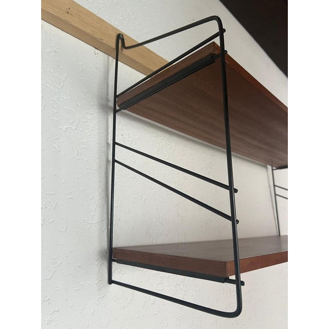 Small String Shelf in the style of WHB, 1960s For Sale - Image 4 of 6