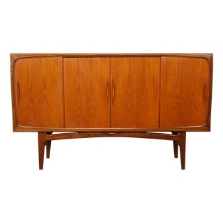 Vintage Danish Teak Highboard by Johannes Andersen for Silkeborg For Sale