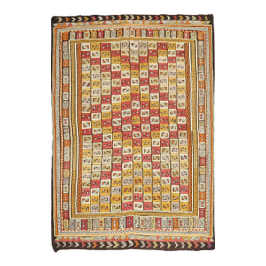 Mid-20th Century Zabihi Collection Turkish Jajim Flatweave