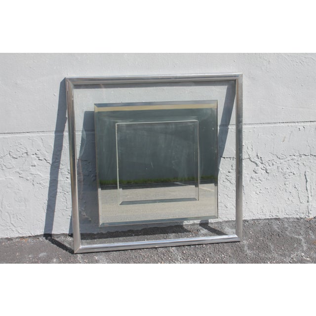 1960's Modern Wall Mirror For Sale - Image 11 of 12