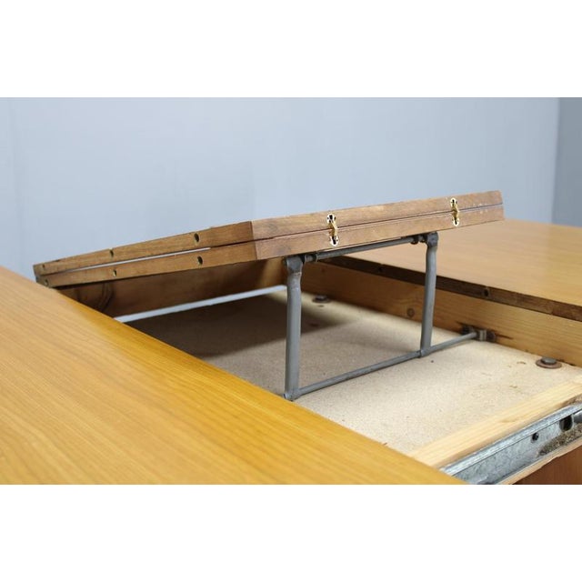 Italian Extendable Dining Table in Maple Finish, 1970s For Sale - Image 12 of 18