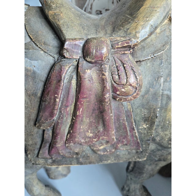 Republic Period Chinese Polychromed Carved Wooden Tang Horse For Sale - Image 12 of 12
