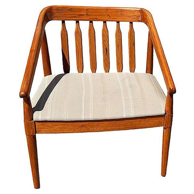 Wood Mid-Century "Declaration" Oak Arm Chairs by Kipp Stewart for Drexel, Pair For Sale - Image 7 of 11