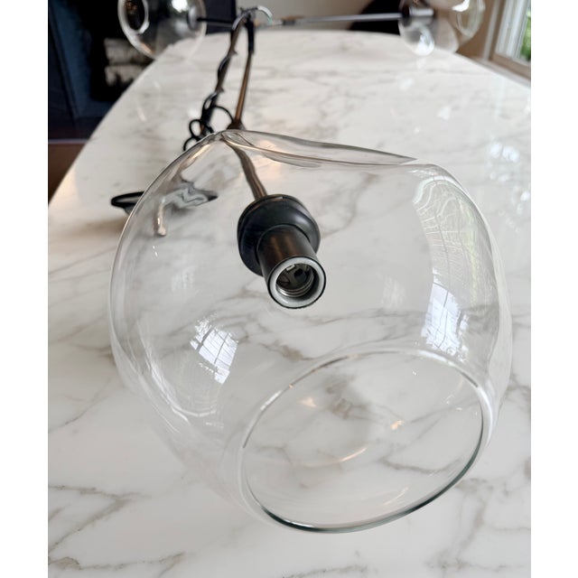 Black Lindsey Adelman Studio 3-Globe Branching Bubble Chandelier For Sale - Image 8 of 14