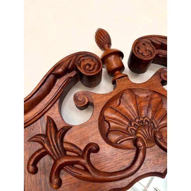 Chippendale Late 20th Century Chippendale Walnut Custom-Made Mirror For Sale - Image 3 of 11