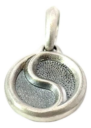 1990s David Yurman Ying Yang Amulet Sterling Silver Estate