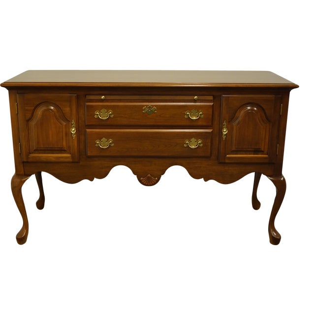 The Colonial Furniture Solid Cherry Traditional Queen Anne Style 56" Sideboard Buffet Chairish