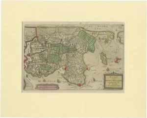 Antique Map of Noord-Holland, 1750