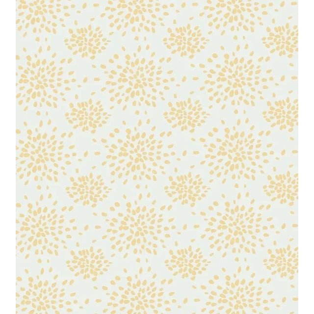 Hinson for The House of Scalamandré Fireworks Wallcovering, Yellow on White For Sale