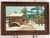 Cabin 1977 Original Winter Landscape Painting "Old Sturbridge Village" For Sale - Image 3 of 12