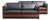 Art Deco Black Cowhide Leather and Wood 3-Seater Sofas from Schuitema, Set of 2 For Sale
