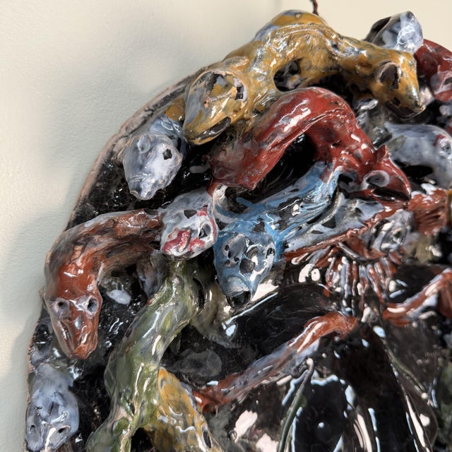 Ceramic Monumental Cyclops Medusa Apotropaic Mask from Gennaro Condurso, Italy, 2010s For Sale - Image 7 of 17