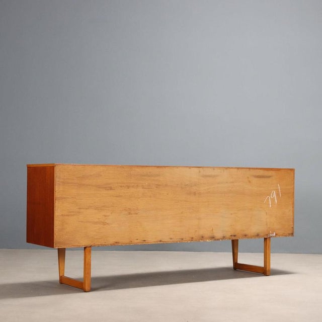 Wood Vintage Sideboard in Teak Veneer, 1960s For Sale - Image 7 of 8