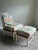 Vintage Coastal Palm Beach Lounge Chair & Ottoman in Custom Tropical Upholstery For Sale In Charlotte - Image 6 of 6