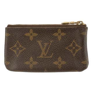 Louis Vuitton Monogram Pochette Clés Gold-Toned Hardware Key Pouch Wallet Bag For Sale