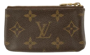 Louis Vuitton Monogram Pochette Clés Gold-Toned Hardware Key Pouch Wallet Bag
