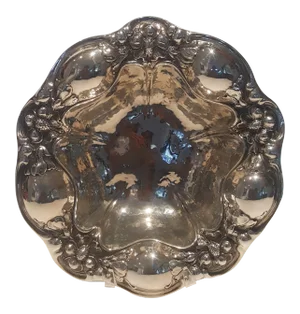 1853 Gorham Sterling Silver Decorative Bowl With Floral Motif
