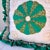1980s Quilt Square Ruffle Pillow For Sale - Image 5 of 9